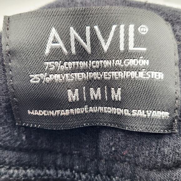 ANVIL Subjeekt Objeekt Black & Yellow Graphic Crewneck Sweatshirt Men's Size M - Picture 4 of 5